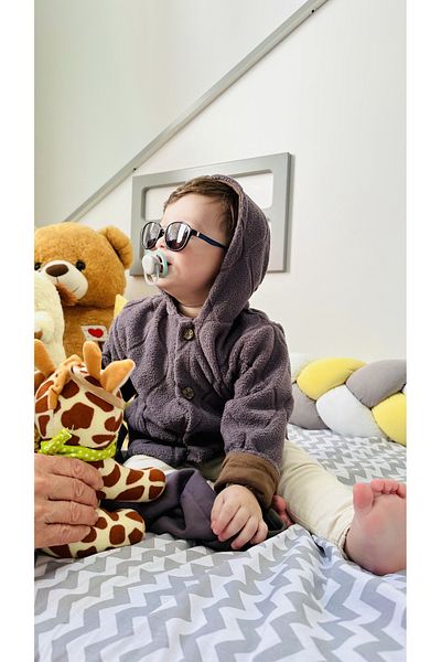 TD Collection Teddy Plush Baby / Kids Jacket Hooded, Pocketed, Lined New Year's Gift Package Made