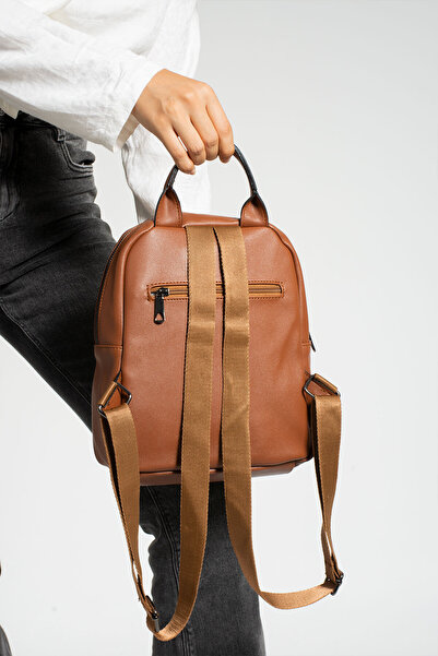 By Hakan SN 1380 WOMEN'S BACKPACK MULTI COMPARTMENT TABA