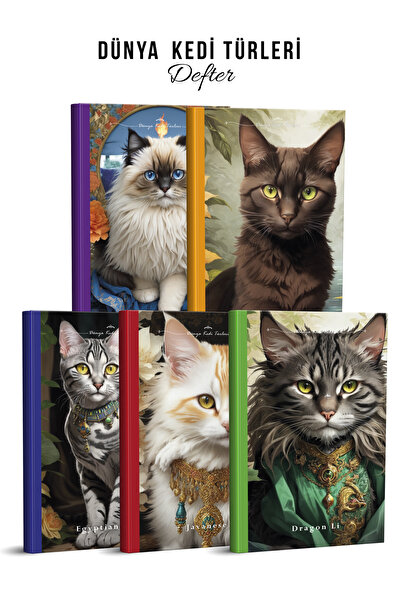 YAPAY ZEKA SANAT Caietele World pisică sunt în carouri Dunyakedikare03-2