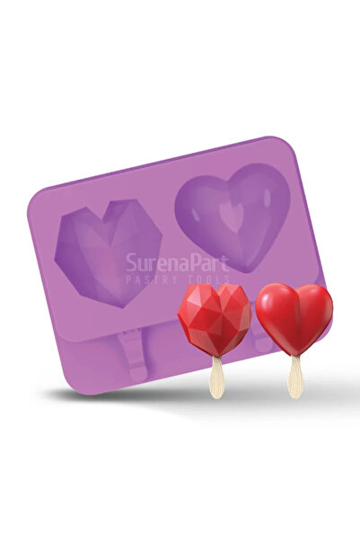 Beysa Surenapart Ssc10 Silikon Dondurma Kalıbı Elmas Kalp