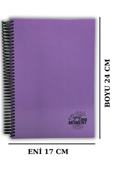 Mikro MICRO ENJOT EVERY MOMENT WITH HARD COVER 120 YPSTRIPED 70 GR17 * 24 CM – PURPLE