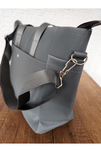 Mercan Stores Long Strap Front Back Snap Detailed Parachute Women's Crossbody Bag