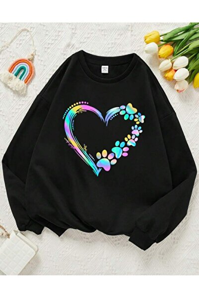 MAGORS SWEATSHIRT PENTRU COPII CU GAT CIRCULAR, 3 FĂRĂ, BUMBAC, IMPRIMAT