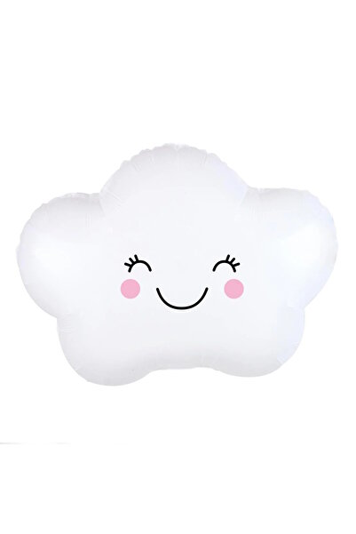 Party City 10 Year Old Cloud Themed Birthday Set Cream Number Balloon Concept