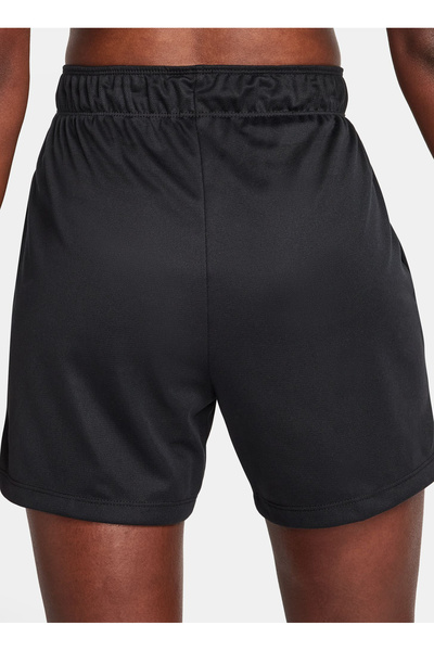 Nike Siyah - Gri - Gümüş Kadın Şort DX6024-010 W NK ATTACK DF MR 5IN SH