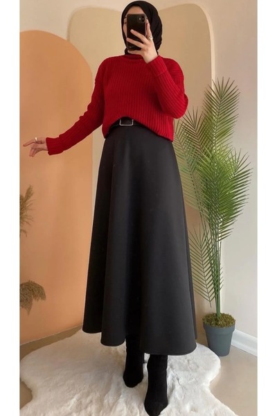 CNG MODA . CNG FASHION Puff Scuba Fusta Model evazat