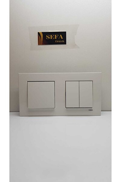 VİKO White Viko Karre - مجموعة ثنائية مع إطار تبديل