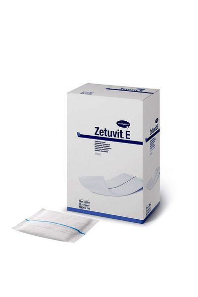 Hartmann Zetuvit E 15x20 سم غطاء جرح معقم عالي الامتصاص 25 قطعة في صندوق