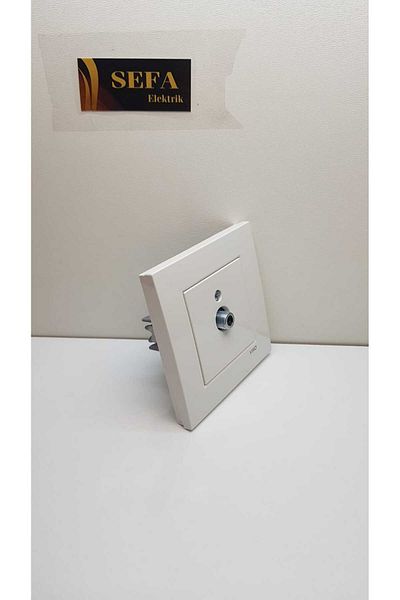 VİKO White Viko Karre Series - Satellite Socket F with Connector and Frame