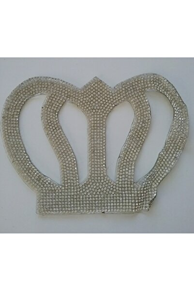 Armada Iron-On Stone Crown Motif Patch Hotfix (16 cm * 11,5 cm)