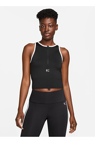 Nike Round Neck Black-Grey-Silver Women's Athlete FB7624-010 W NK AIR DF TANK