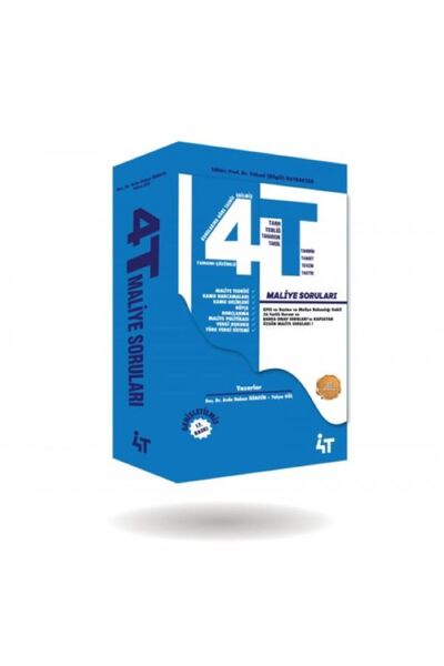 4T YAYINEVİ 4T MALİYE SORULARI 17. BASKI