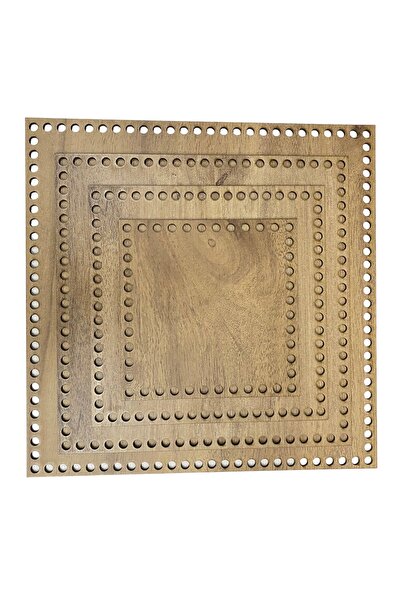 aladepo Ξύλινος τετράγωνος δίσκος καλαθιού MDF 3 χιλιοστών, διπλής όψης (30 -...