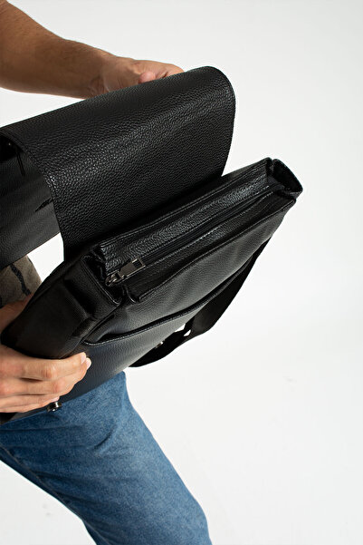 By Hakan AR-1801 VEGANSKÝ KOŽENÝ POŠTÁK KŘÍŽENÝ DOKUMENT LAPTOP NOTEBOOK MACBOOK TABLET UNIVERZITA ČERNÁ