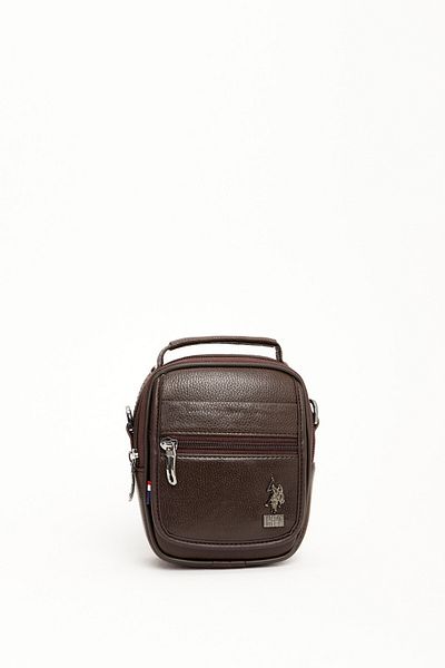 U.S. Polo Assn. US Polo Assn 8416 Men's Clutch Shoulder Bag BROWN