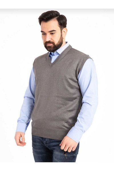 KURAFF Men's Thin Wool Knitwear Knitted Regular Fit Dad Sweater