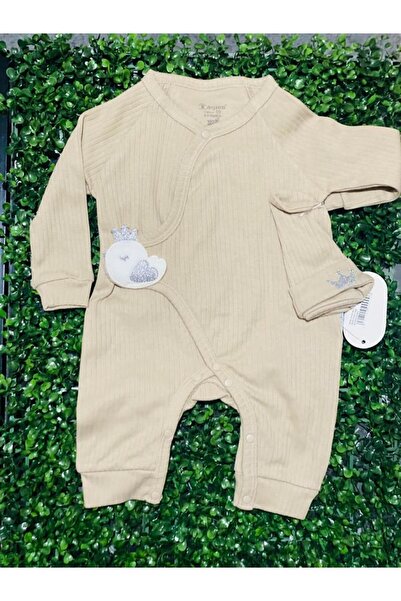 PİRİNÇ BEBE CİVCİV DETAYLI ŞAPKALI FİTİLLİ TULUM