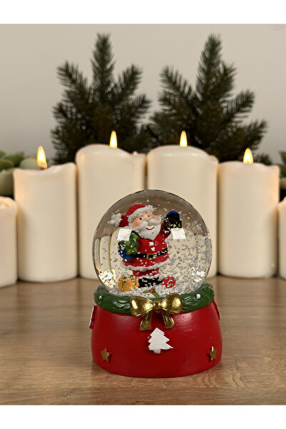 Adel Hediyelik Hediye Dağıtan Noel Baba Yılbaşı Küçük Boy Kar Küresi