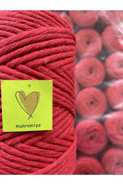Makromİps MACROME ROPE ( 250 gr ) SINGLE WRAPPED COTTON SCAN ROPE TWIPE HOBBY MULTI-PURPOSE KEYCHAIN KNITTED BOHEM