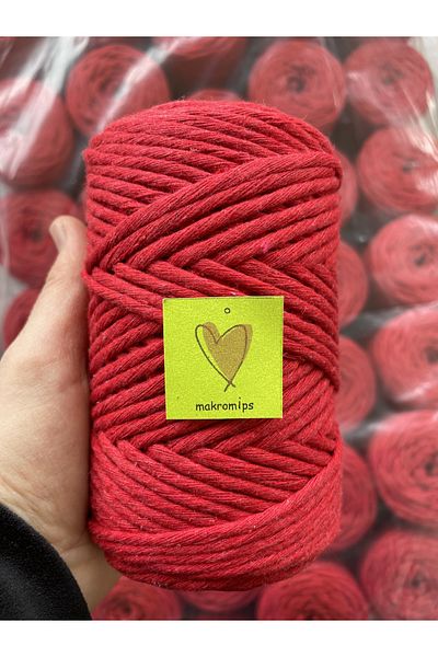 Makromİps MACROME ROPE ( 250 gr ) SINGLE WRAPPED COTTON SCAN ROPE TWIPE HOBBY MULTI-PURPOSE KEYCHAIN KNITTED BOHEM