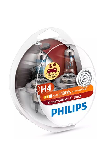 Philips 12v H4 X-tremevision G-force %130 Fazla Işık Ampul Seti No: 12342xvg,...