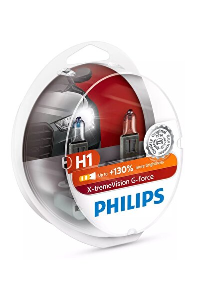 Philips 12v. H1 X-tremevision G-force %130 Fazla Işık Ampul Seti, No: 12258xv...