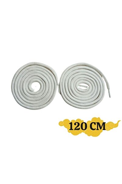 Shoes Comfort 120 CM BEYAZ Yuvarlak Bot Bağcığı, Fitilli Dayanıklı Sağlam Bağ...