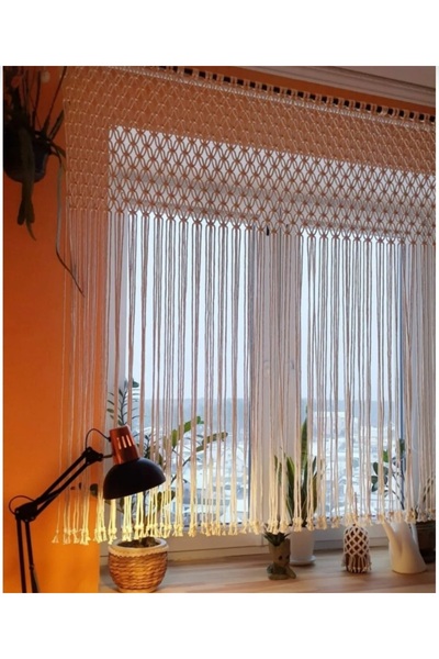 Makrome dükkanı Rustik Bohem Makrome Perde