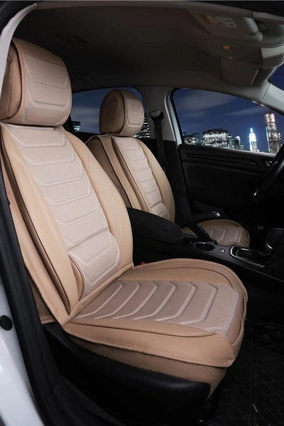 ACKSTORE Honda Hr-V Compatible Luxury Semi-Leather Auto Seat Cover Front-Rear...