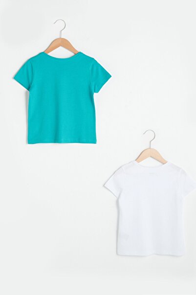 LC Waikiki Tricou alb optic R9K pentru fete