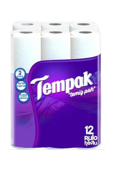 Tempak Double Layer X 4 Paper Towels - Pack of 12