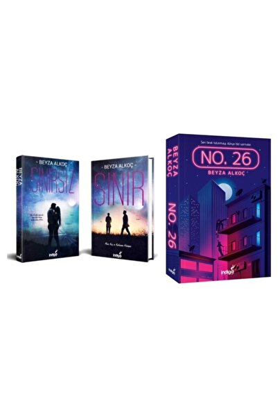İndigo Kitap No. 26 Sınır Sınırsız Karton Kapak 3 Kitap Beyza Alkoç