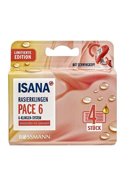 ISANA Spare Shaving Razor 6 Blades Set of 4