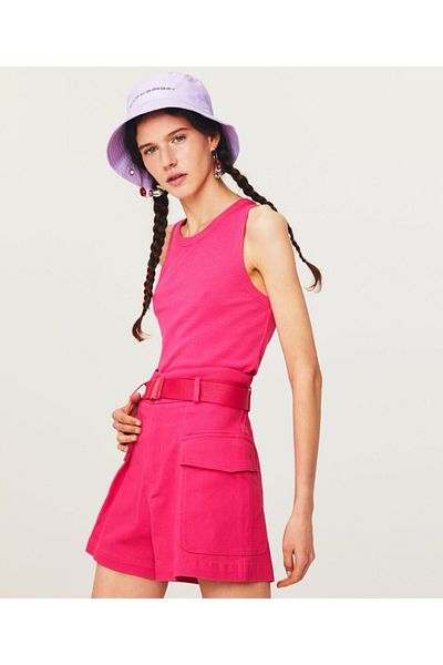 Twist T-Shirt - Pink - Regular fit