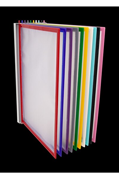 sert kırtasiye büro malzemeleri Şömiz A4 5li + Metal Duvar Ünitesi Karışık Renk 130micron Poşet