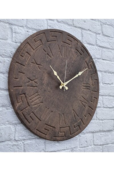 Markakanvas Kahverengi Duvar Saati 50x50cm