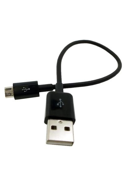 Alfais 4568 Micro Usb Kısa Data Şarj Kablosu Android Uyumlu (15 Cm)