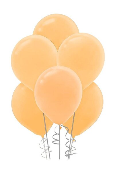 Kikajoy بالون باستيل برتقالي فاتح 100 قطعة