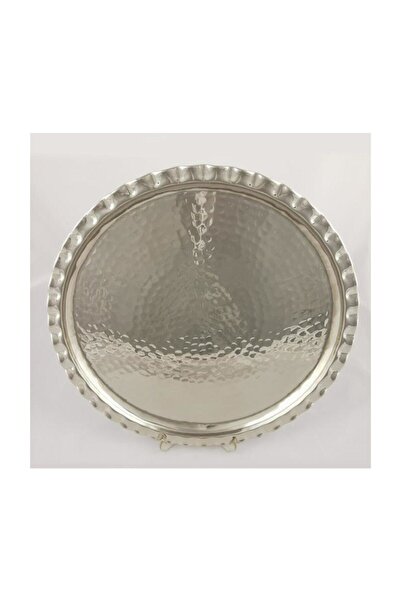 Tiesa Home Orijinal El Dövmesi Bakır Tepsi Servis Sunum Tepsisi