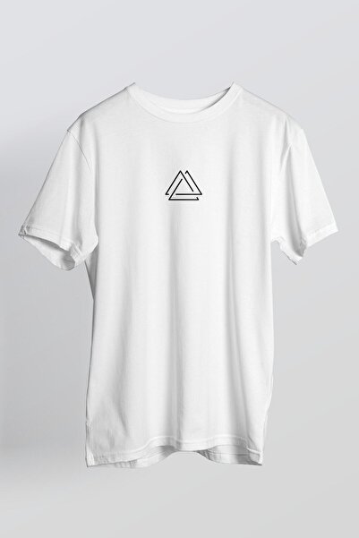 Limon Μπλουζάκι Unisex Λευκό Τριπλό Τρίγωνο