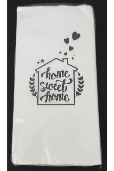 Genel Markalar Konuşan Akıllı Sunum Peçetesi 20 Adetlik Paket (home Sweet Hom...