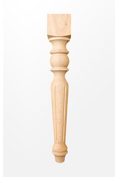 turanahşap Torna Ahşap Ayak / Uzunluk: 42 Cm / Çap: 5.5 Cm