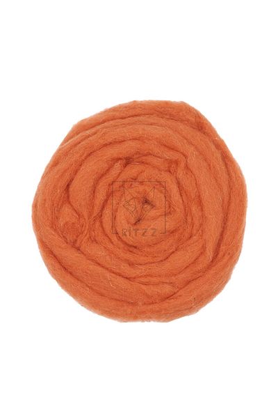Ritzz Wool Felt 069 // Felting Wool // Orange