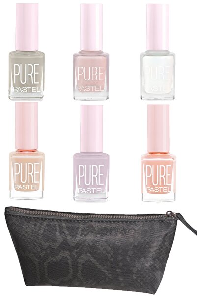 Pastel Oje 371. Set 6'lı 608-602-601-616-613-609- Makyaj Çantası