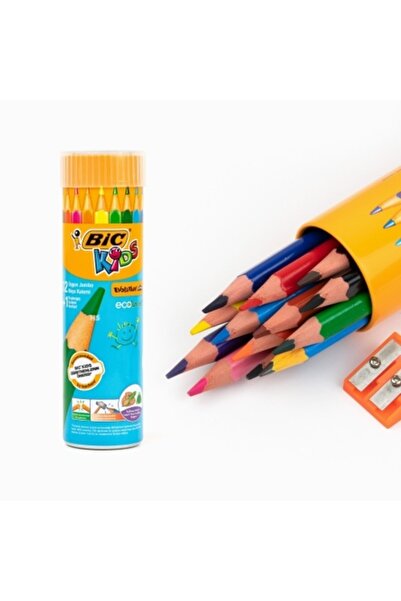 Bic Evolution Kuru Boya Kalemi 12+1 Renk Metal Tüp