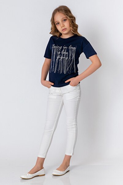 incity Μπλουζάκι για κορίτσια Navy Blue