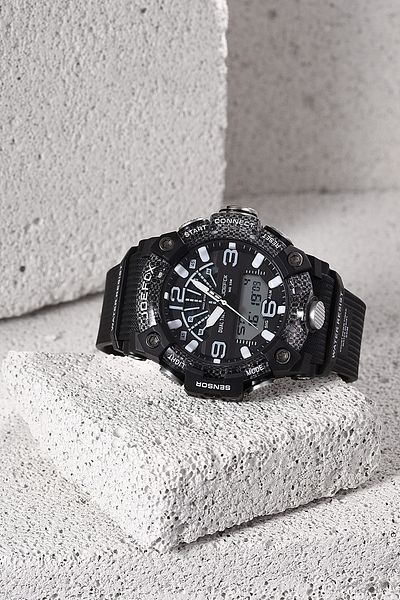 Joefox Men's Wristwatch Digital Analog Silicone Cord Black 1230
