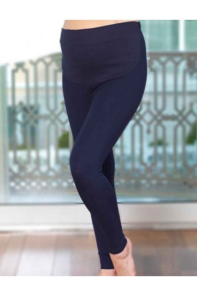 Şahinler Women's Postpartum-pregnant Tights Navy Blue B3041