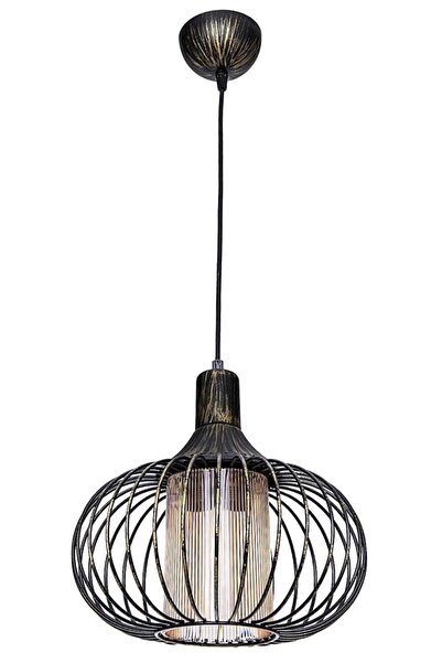 Genel Markalar Nilavinda Tekli Sarkıt Optik Camlı Patinalı (siyah) Nlv33026