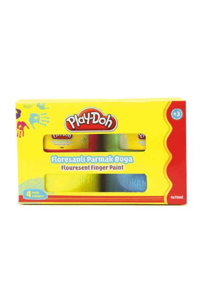 Play Doh 4 Renk Fosforlu Parmak Boya
